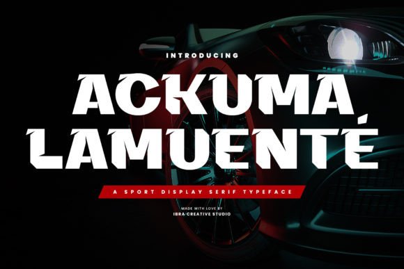 Ackuma Lamuenté: The Sport Display Font for Campaigns That Need to Stand Out