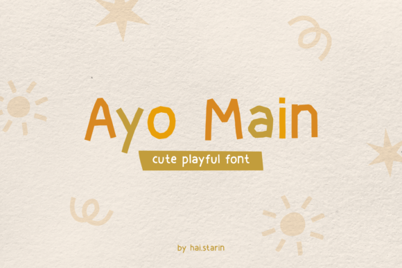 Ayo Main: A Playful Script Font for Digital Design