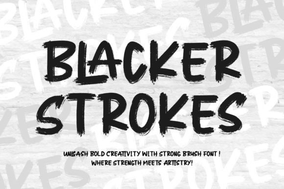 Blacker Strokes: A Font for the Maker's Hands