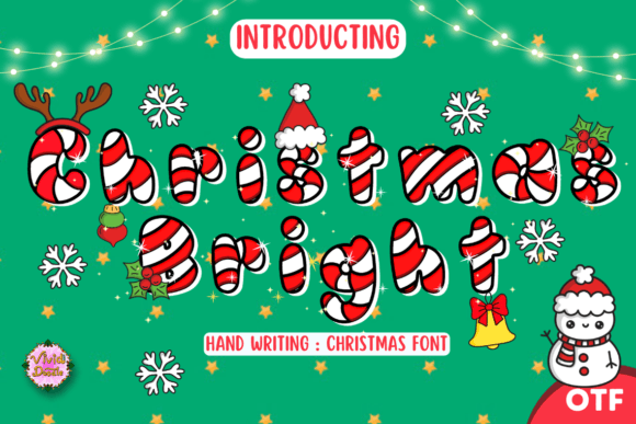 Christmas Bright Candy: A Festive Font for Campaign Visuals