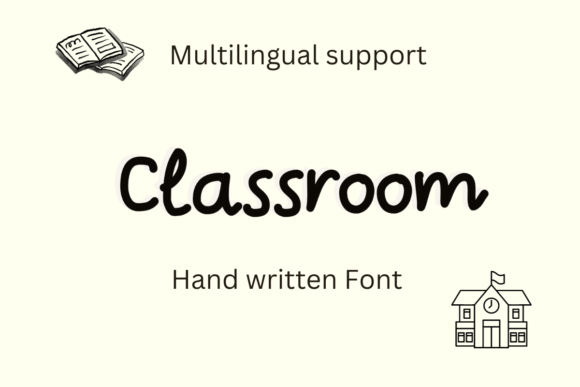 Classroom: A Script Font for Editorial Character