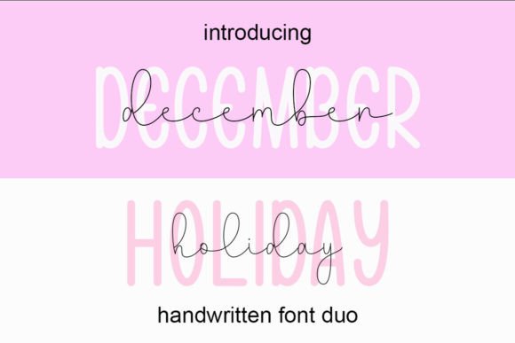 December Holiday: A Handwritten Font Duo for Modern Web Design
