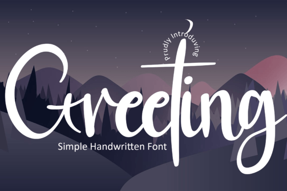 Greeting Font: An Elegant Typeface for Handmade Products