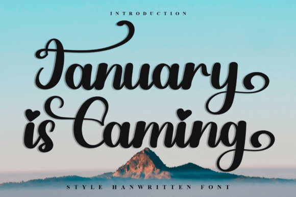 January is Caming: A Font for Digital Charm