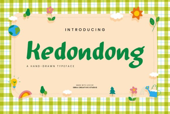 Kedondong: A Hand-Drawn Font for Crafters and Creators
