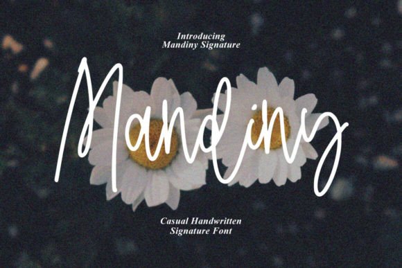 Mandiny: A Signature Script Font for Crafters and Creators