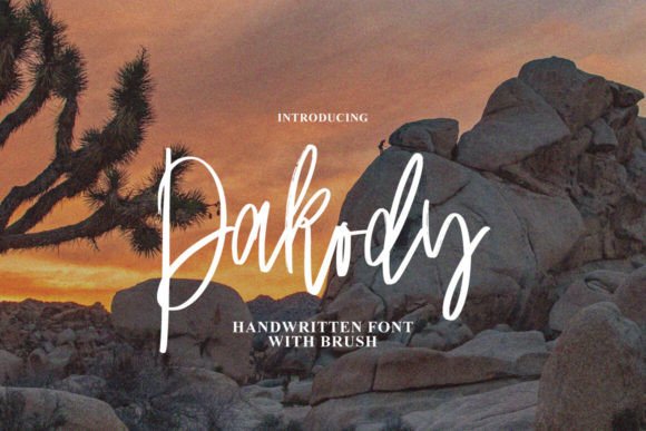 Pakody: A Dynamic Script Font for Modern Brand Identity