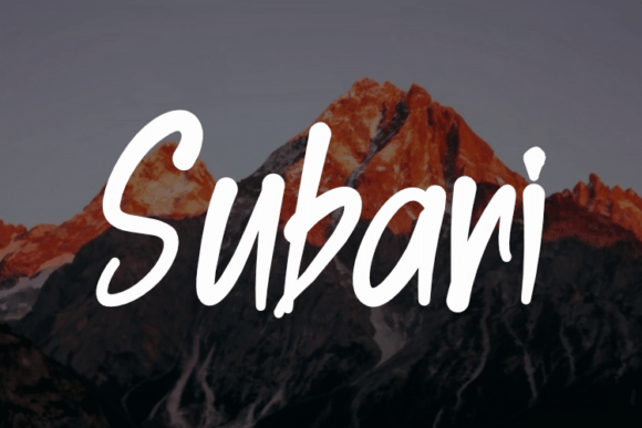 Subari: A Font That Makes Your Business Feel Like You