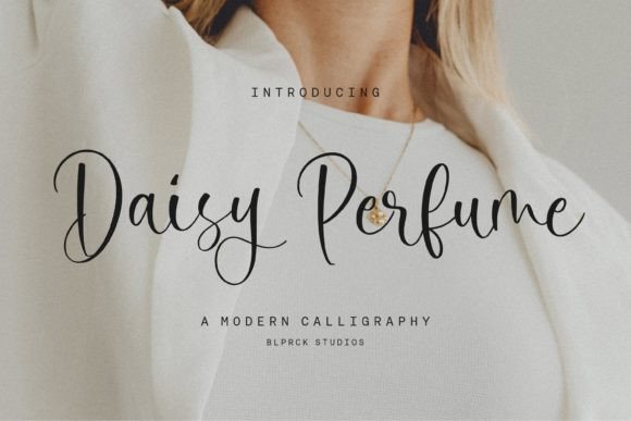Testing Daisy Perfume: A Modern Calligraphy Font in Real Brand Design