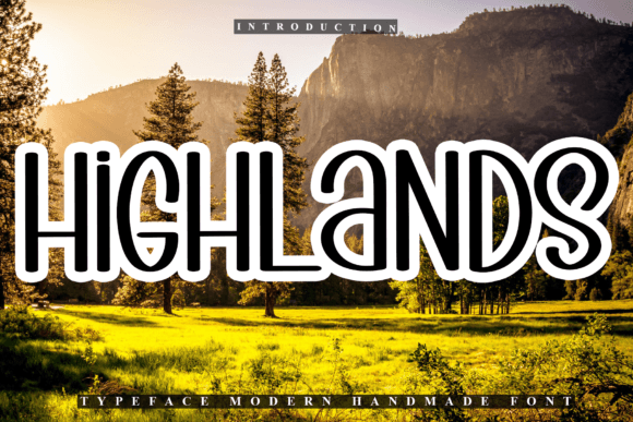 The Highlands Typeface: A Craft-Friendly Font for Festive Charm