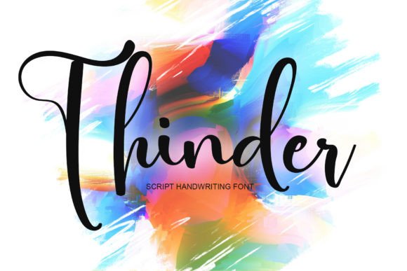 Thinder Font: Adding Editorial Character with Calm Script Style