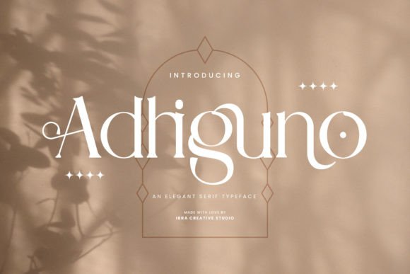 Using Adhiguno: A Serif Font for Professional Campaign Graphics