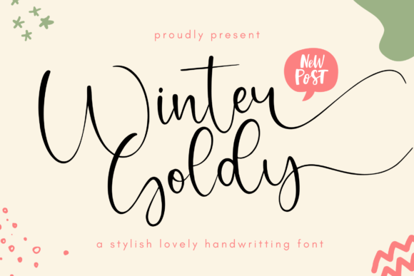 Winter Goldy: A Font for Cozy, Editorial Storytelling