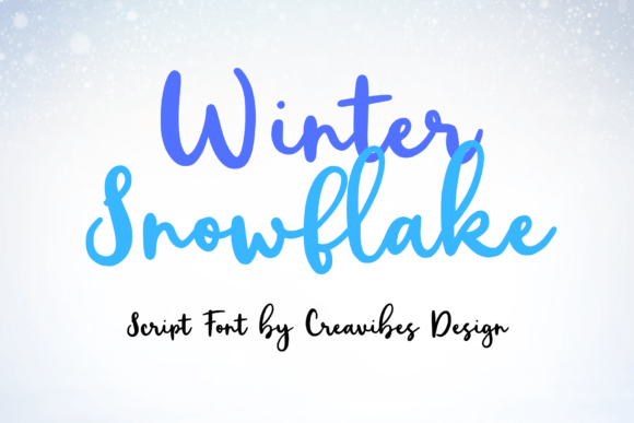 Winter Snowflake: A Script Font for Editorial Warmth